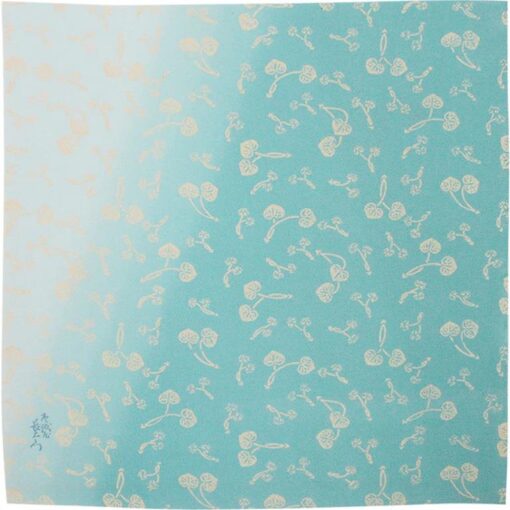 Furoshiki in seta di chirimen decorato in yuzen KARACHO 45cm