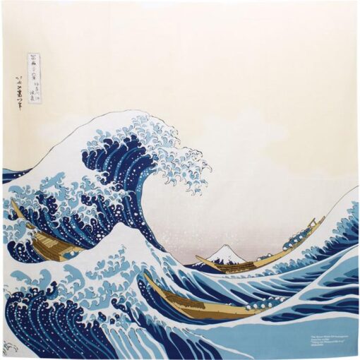 Furoshiki Ukiyo-e Hokusai "La grande onda" 104cm