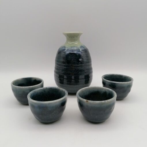 Set da sake blu indigo