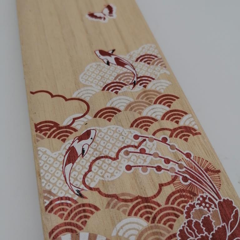 Coppia di bacchette Flower con scatola in legno - immagine 3