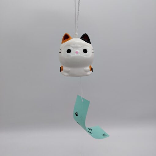 Furin giapponese in ceramica - Gatto calico