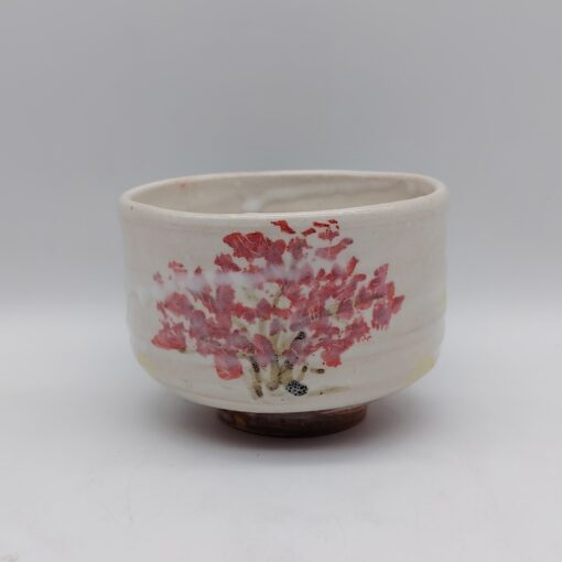 Chawan Hagi-yaki con albero rosso del Maestro Seigan Yamane