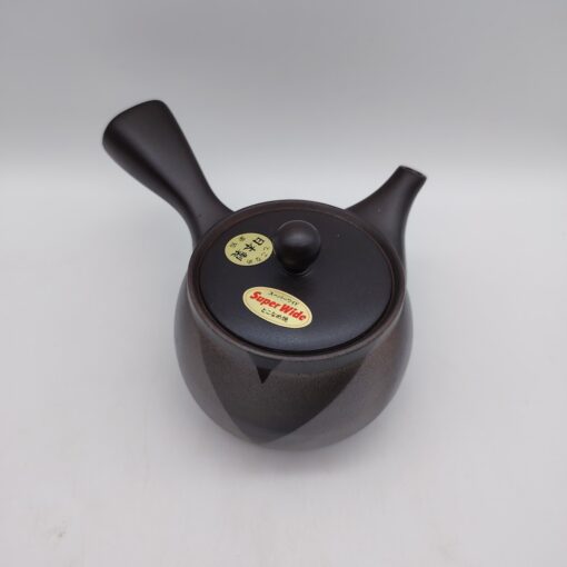 Kyusu nera con decorazione geometrica - 310ml