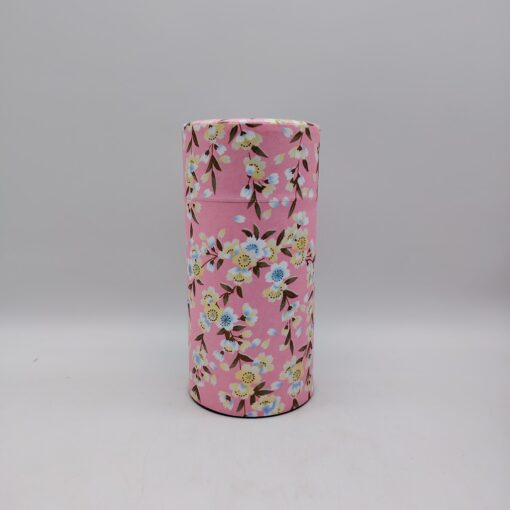 Porta tè in carta washi L - rosa con shidarezakura