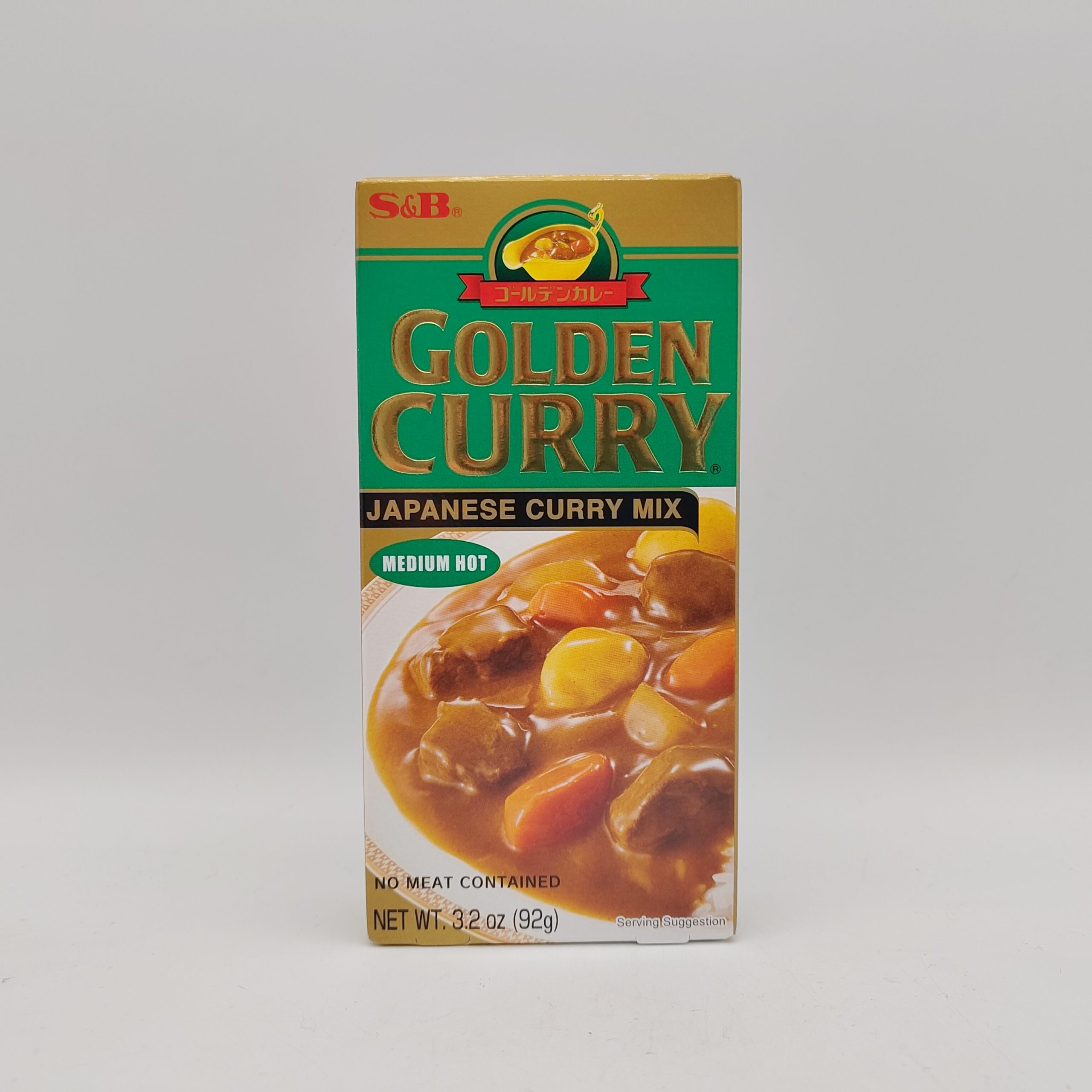 S&B Golden Curry Mix – piccantezza media, 92g